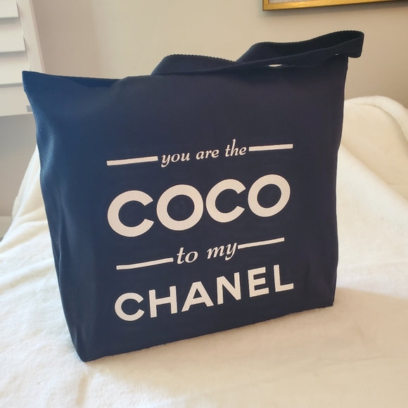 NEW! YOU ARE THE CoCo TO MY... TOTE FABULOUS, CHIC, SEXY COTTON TOTE BAG - Picture 2 of 14